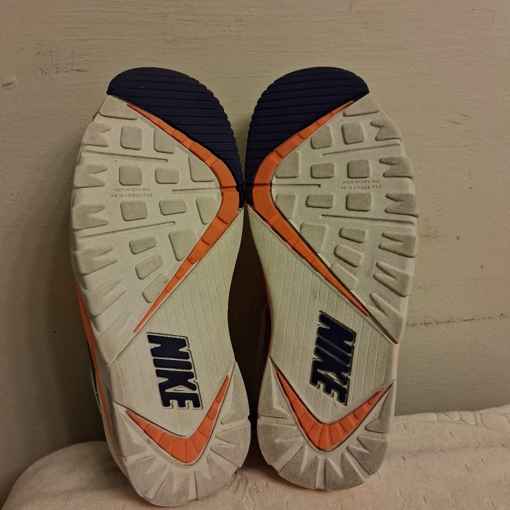 Nike Kids' White and Orange Sneakers Size 3.5 Y - DV 2233-100 YOUTH